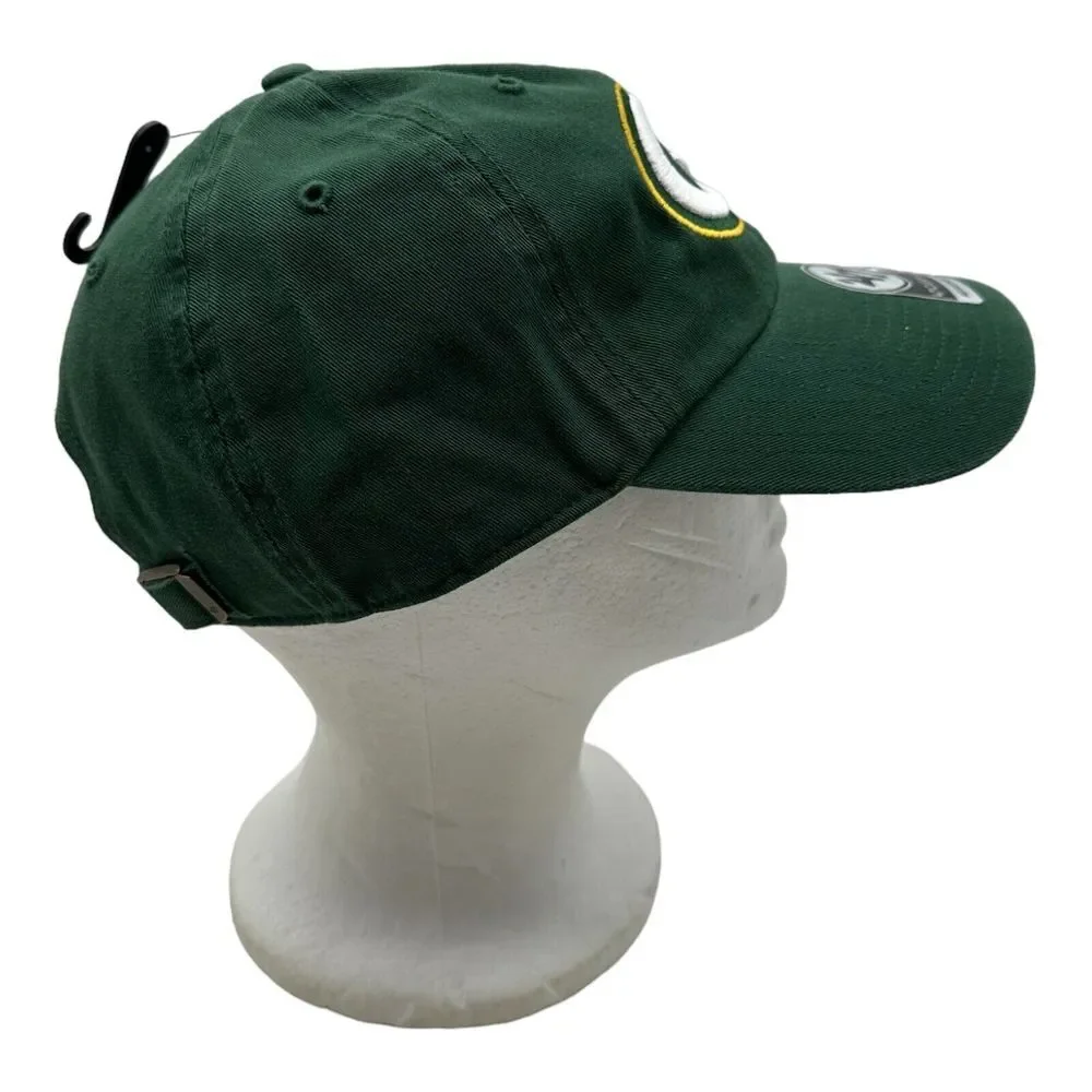 Men's '47 Brand Clean Up Green Bay Packers NFL Strapback Hat Cap NWT‎